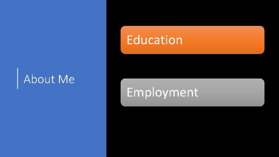 Education About Me Employment 