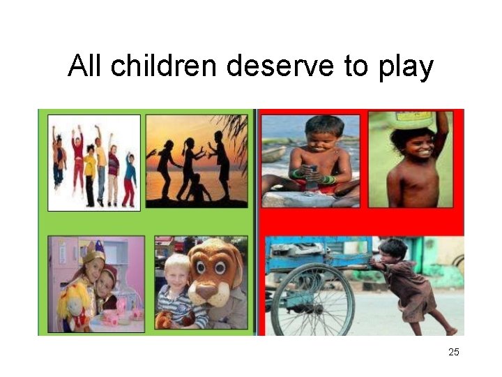 All children deserve to play 25 