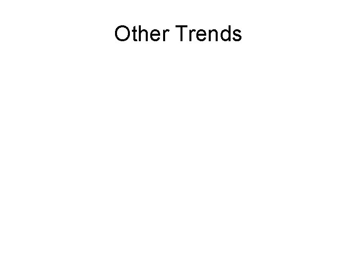 Other Trends 