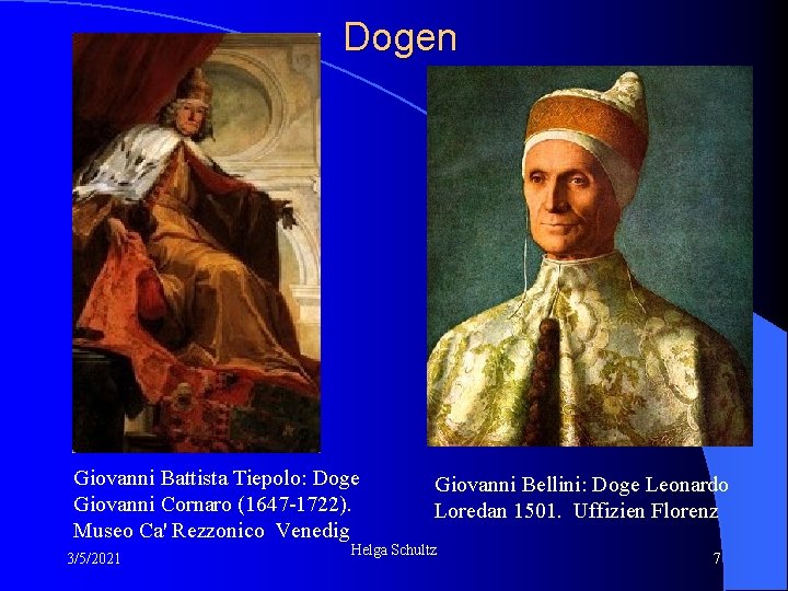 Dogen Giovanni Battista Tiepolo: Doge Giovanni Cornaro (1647 -1722). Museo Ca' Rezzonico Venedig 3/5/2021
