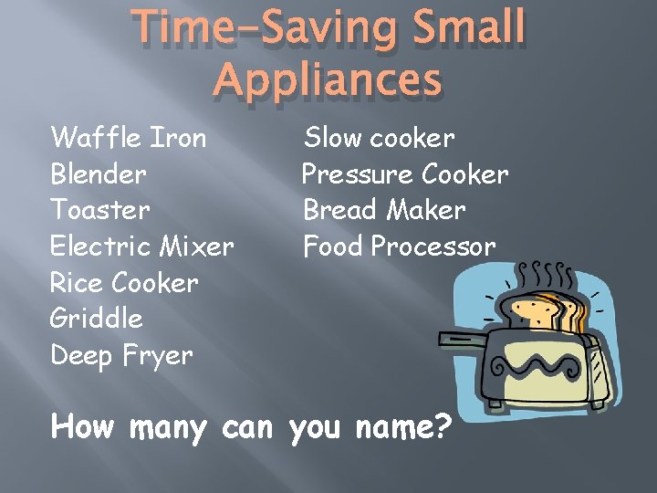 Time-Saving Small Appliances Waffle Iron Blender Toaster Electric Mixer Rice Cooker Griddle Deep Fryer