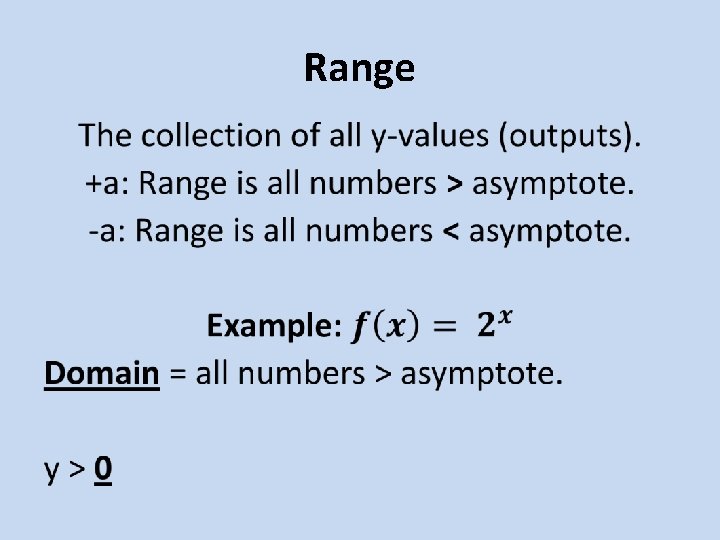 Range • Range •