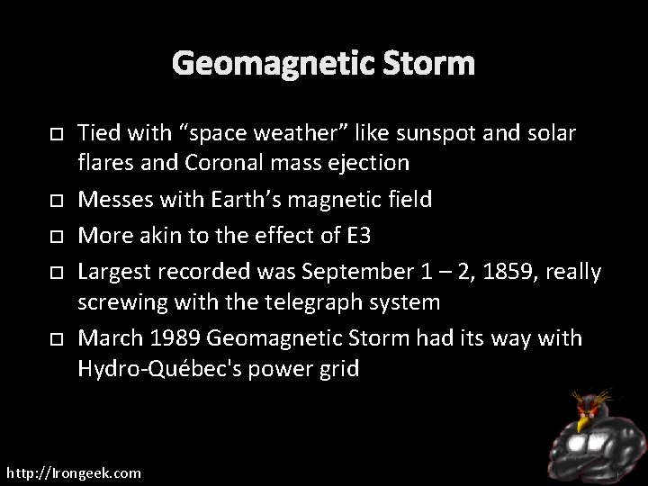 Geomagnetic Storm Tied with “space weather” like sunspot and solar flares and Coronal mass