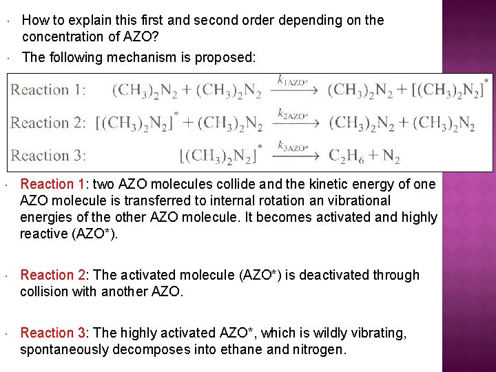  How to explain this first and second order depending on the concentration of