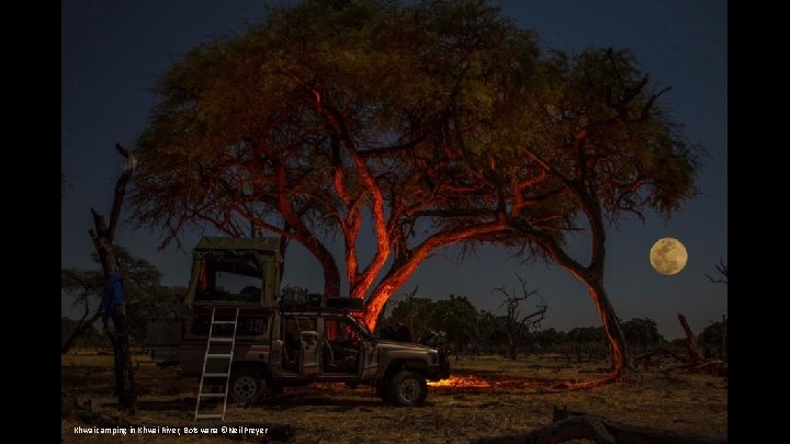 Khwai camping in Khwai River, Botswana ©Neil Preyer 