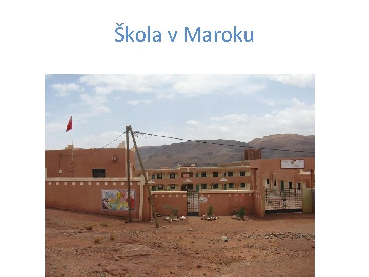 Škola v Maroku 