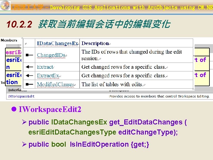 江西理 大学 – Developing GIS Applications with Arc. Objects using C#. NET 10. 2.