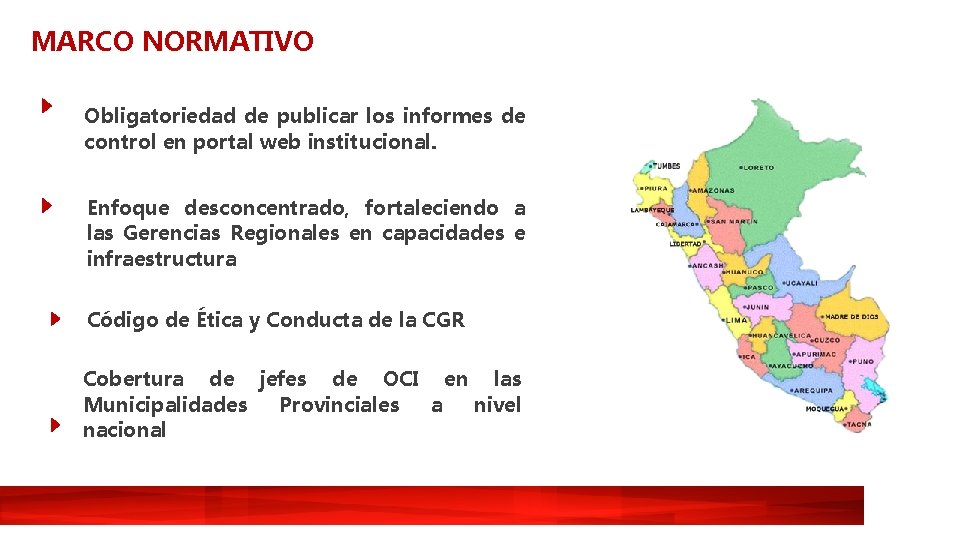 MARCO NORMATIVO Obligatoriedad de publicar los informes de control en portal web institucional. Enfoque MARCO NORMATIVO Obligatoriedad de publicar los informes de control en portal web institucional. Enfoque