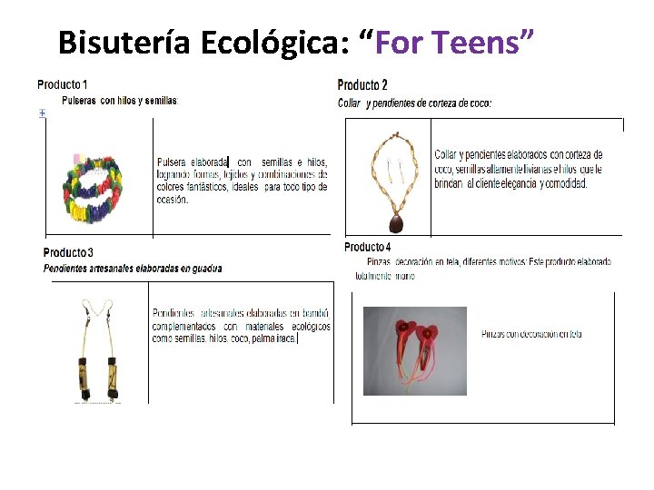 Bisutería Ecológica: “For Teens” Bisutería Ecológica: “For Teens”