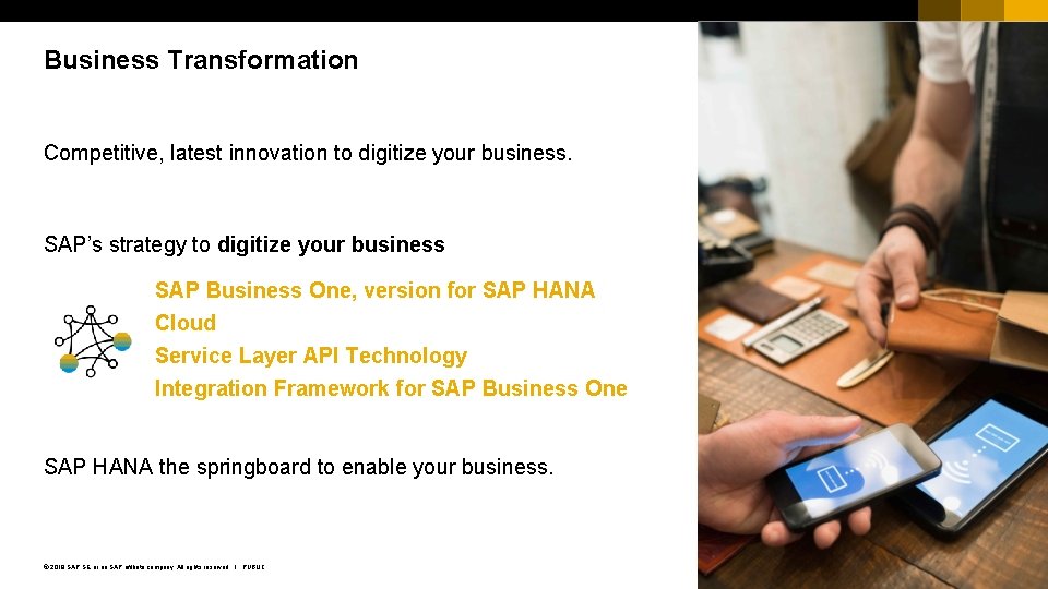 Business Transformation Competitive, latest innovation to digitize your business. SAP’s strategy to digitize your