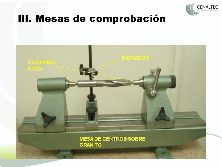 Il. I. Mesas de comprobación 