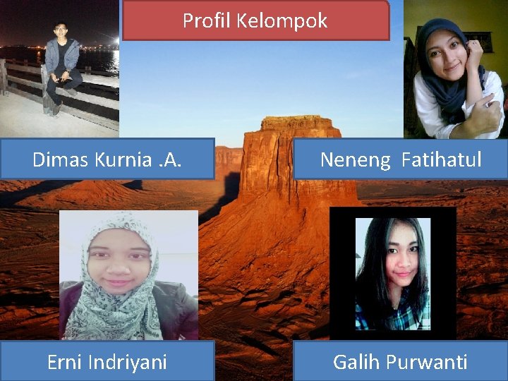 Profil Kelompok Dimas Kurnia. A. Neneng Fatihatul Erni Indriyani Galih Purwanti 