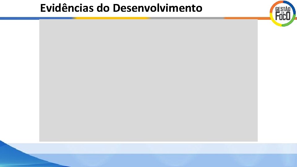 Evidências do Desenvolvimento Evidências do Desenvolvimento