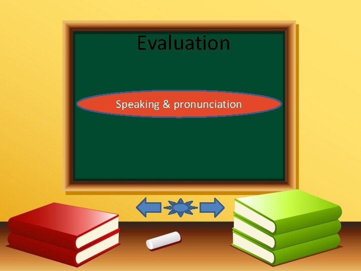 Evaluation Speaking & pronunciation 