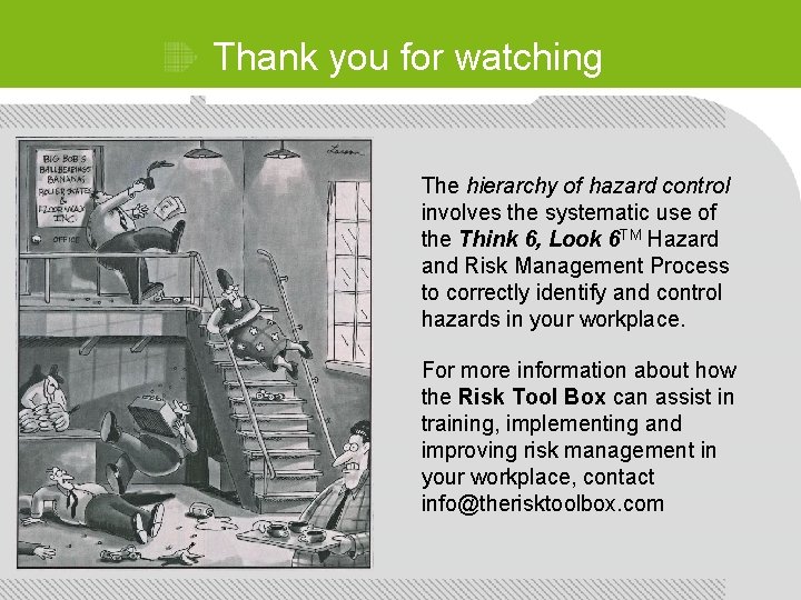 Thank you for watching The hierarchy of hazard control involves the systematic use of