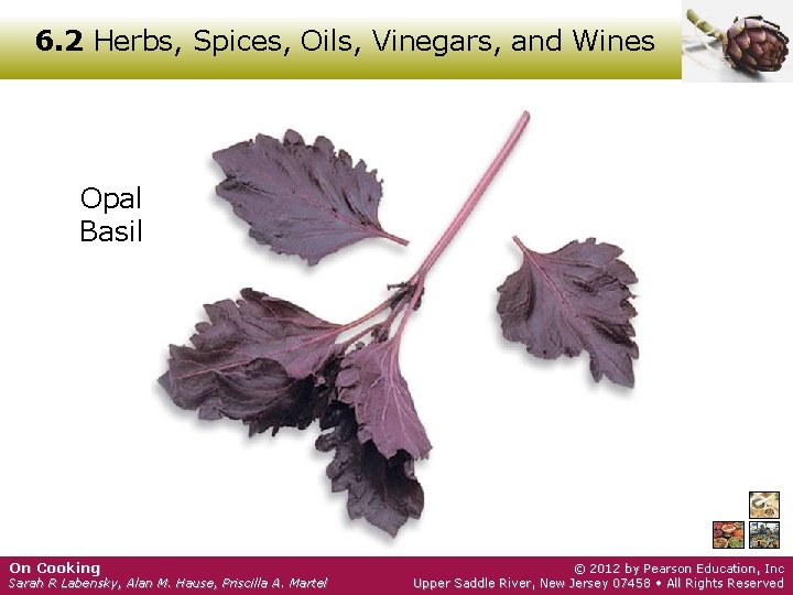 6. 2 Herbs, Spices, Oils, Vinegars, and Wines Opal Basil On Cooking Sarah R