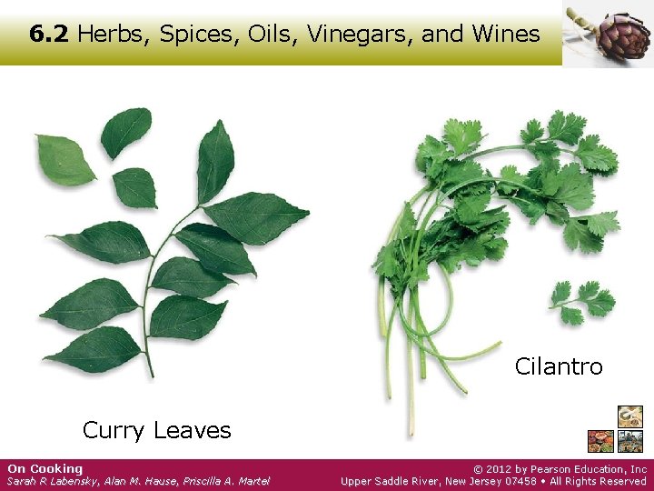 6. 2 Herbs, Spices, Oils, Vinegars, and Wines Cilantro Curry Leaves On Cooking Sarah