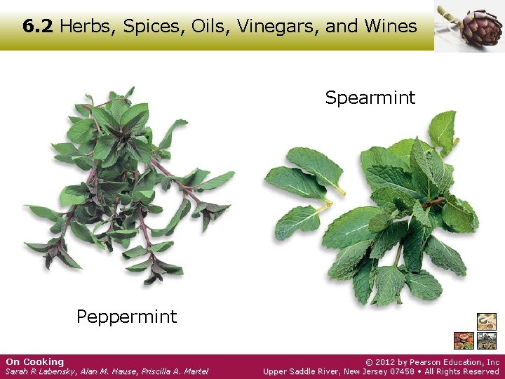 6. 2 Herbs, Spices, Oils, Vinegars, and Wines Spearmint Peppermint On Cooking Sarah R