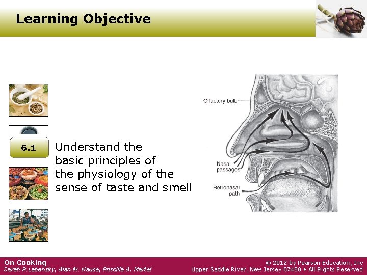 Learning Objective 6. 1 On Cooking Understand the basic principles of the physiology of