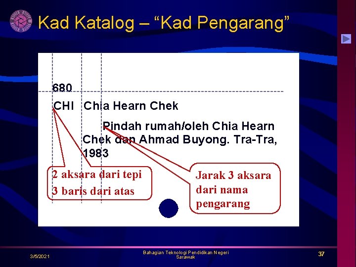 Kad Katalog – “Kad Pengarang” 680 CHI Chia Hearn Chek Pindah rumah/oleh Chia Hearn