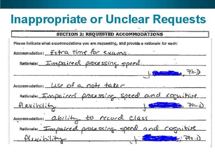 Inappropriate or Unclear Requests GEDtestingservice. com • GED. com 