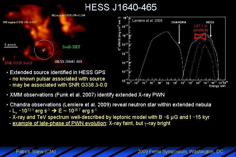 HESS J 1640 -465 Lemiere et al. 2009 LAT 1 yr sensitivity 5 arcmin