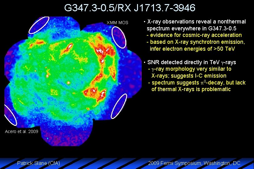 G 347. 3 -0. 5/RX J 1713. 7 -3946 XMM MOS • X-ray observations