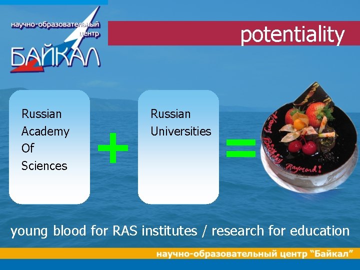 potentiality Russian Academy Of Sciences + Russian Universities = young blood for RAS institutes