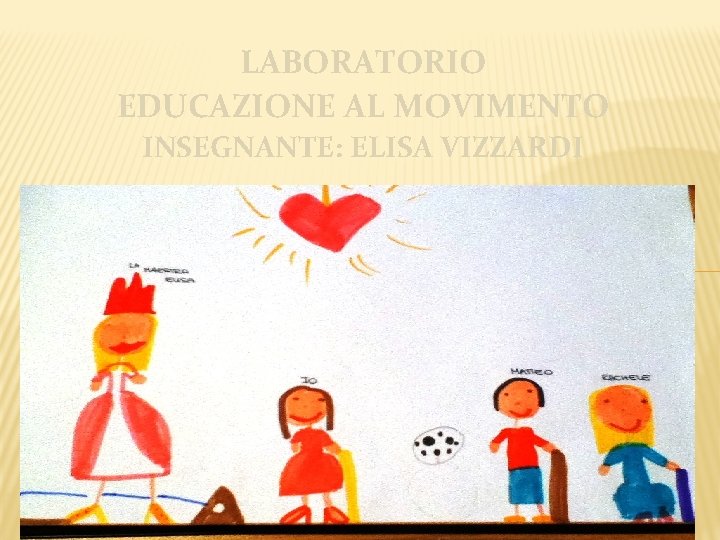 LABORATORIO EDUCAZIONE AL MOVIMENTO INSEGNANTE: ELISA VIZZARDI 