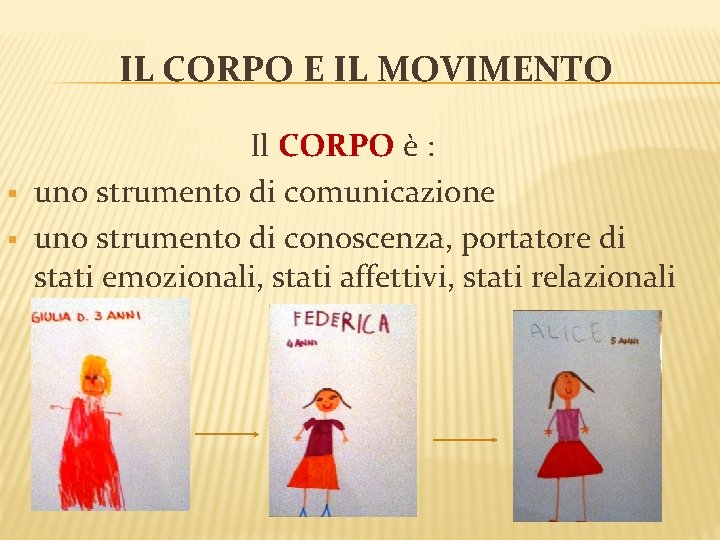 IL CORPO E IL MOVIMENTO § § Il CORPO è : uno strumento di