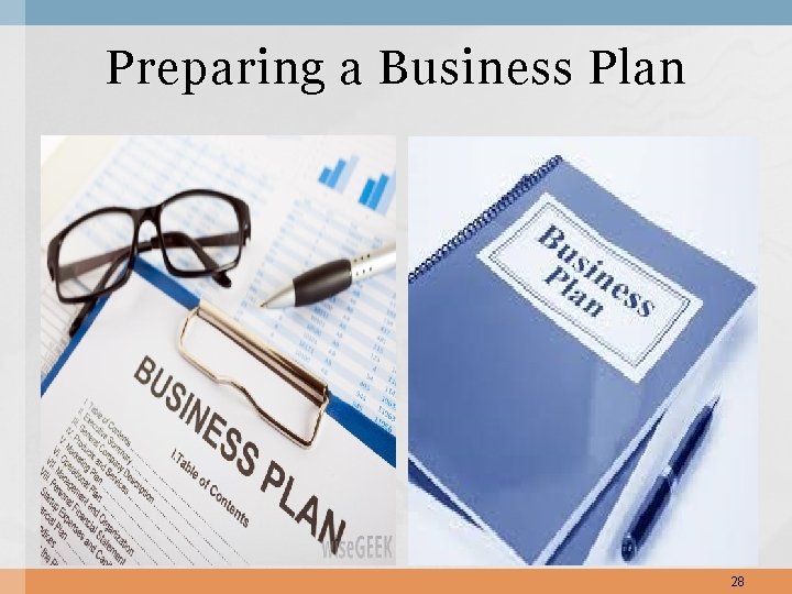 Preparing a Business Plan 28 