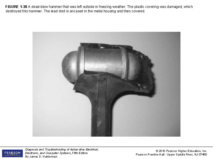 FIGURE 1 -38 A dead-blow hammer that was left outside in freezing weather. The