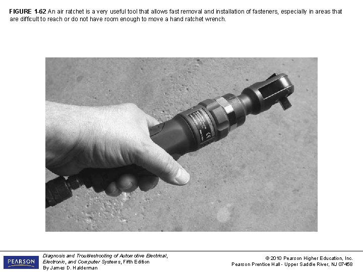 FIGURE 1 -62 An air ratchet is a very useful tool that allows fast