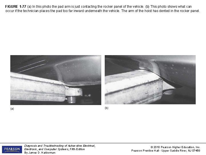 FIGURE 1 -77 (a) In this photo the pad arm is just contacting the