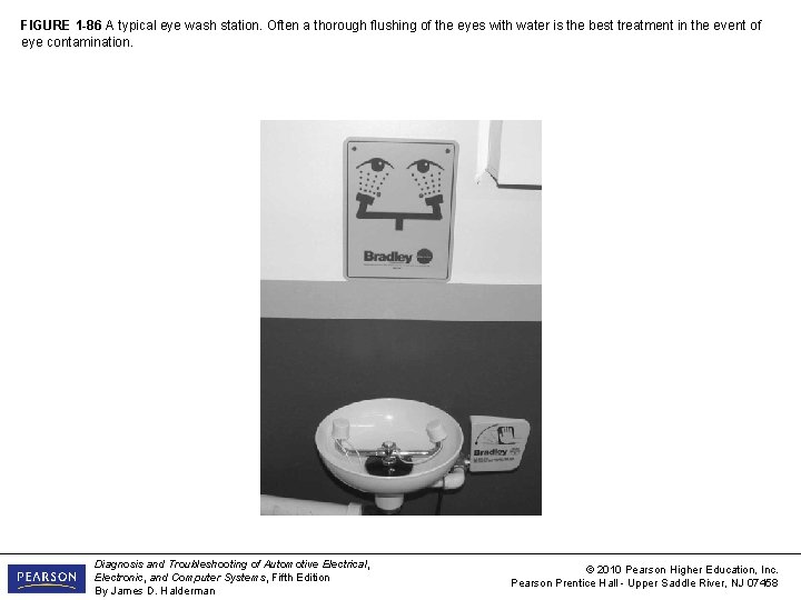 FIGURE 1 -86 A typical eye wash station. Often a thorough flushing of the