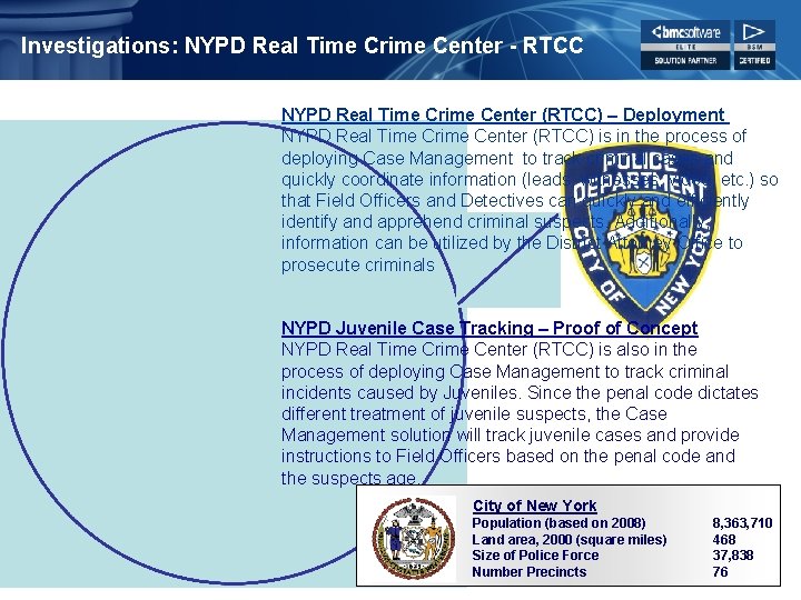 Investigations: NYPD Real Time Crime Center - RTCC NYPD Real Time Crime Center (RTCC)