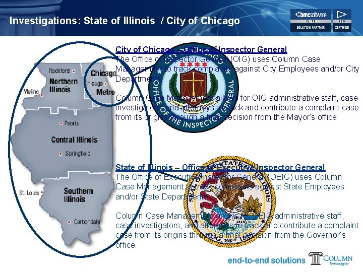 Investigations: State of Illinois / City of Chicago – Office of Inspector General The