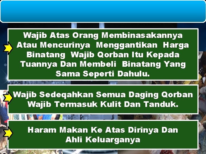 Wajib Atas Orang Membinasakannya Atau Mencurinya Menggantikan Harga Binatang Wajib Qorban Itu Kepada Tuannya