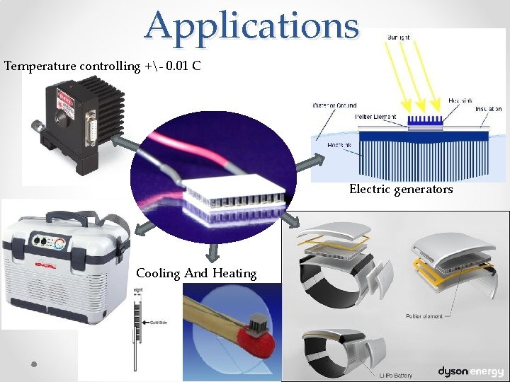Applications Temperature controlling +- 0. 01 C Electric generators Cooling And Heating Applications Temperature controlling +- 0. 01 C Electric generators Cooling And Heating