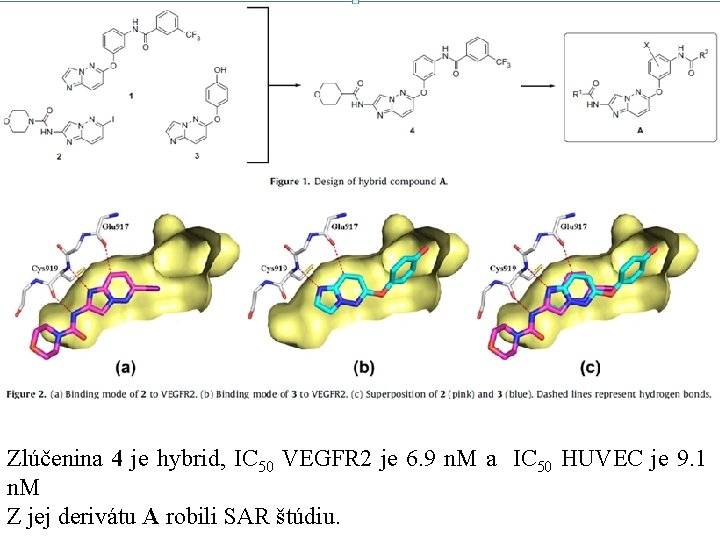 Zlúčenina 4 je hybrid, IC 50 VEGFR 2 je 6. 9 n. M a