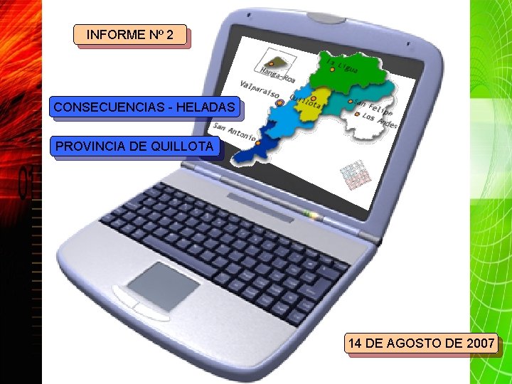 INFORME Nº 2 CONSECUENCIAS - HELADAS PROVINCIA DE QUILLOTA 14 DE AGOSTO DE 2007