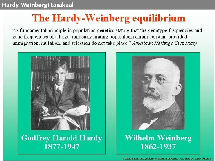 Hardy-Weinbergi tasakaal 