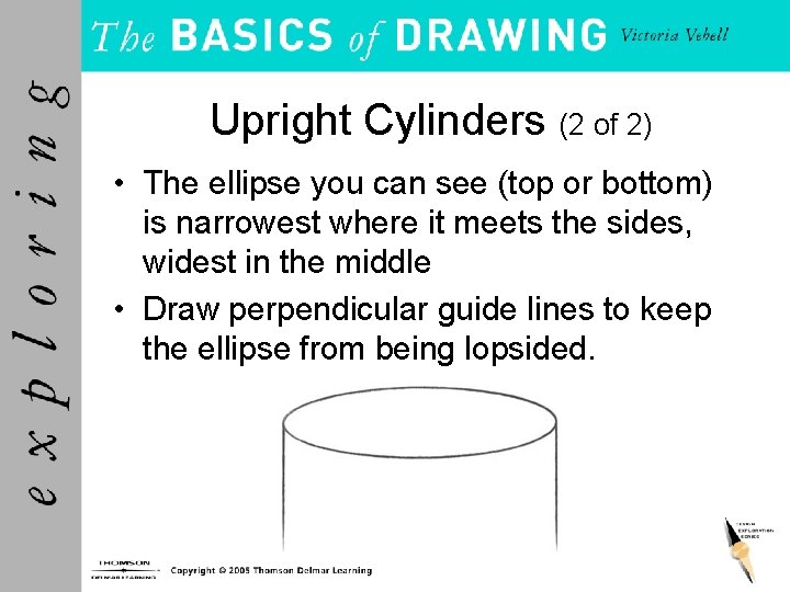 Upright Cylinders (2 of 2) • The ellipse you can see (top or bottom)