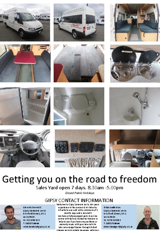 Getting you on the road to freedom Sales Yard open 7 days. 8. 30