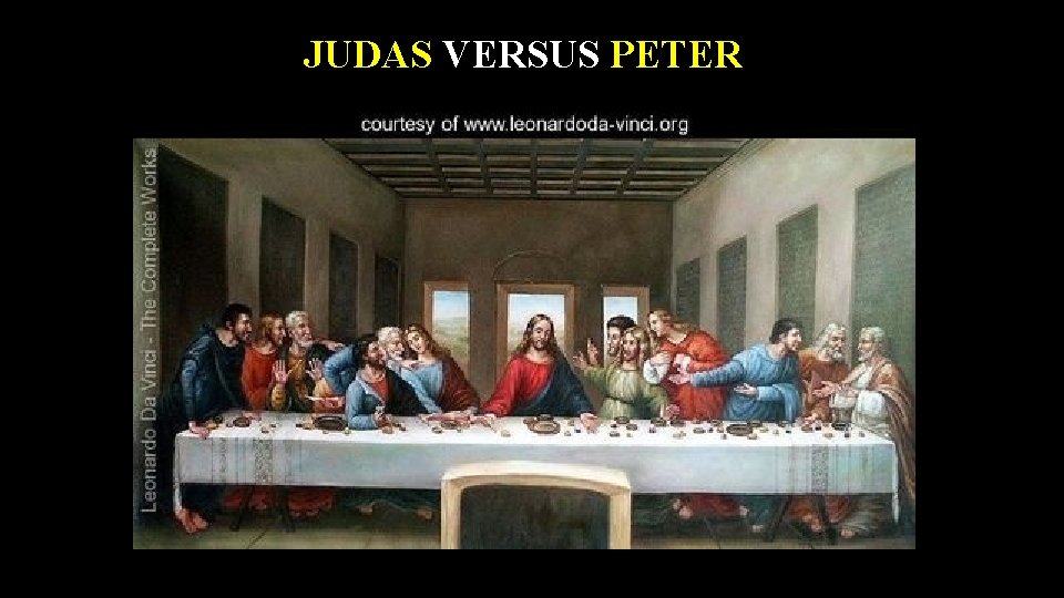 JUDAS VERSUS PETER 