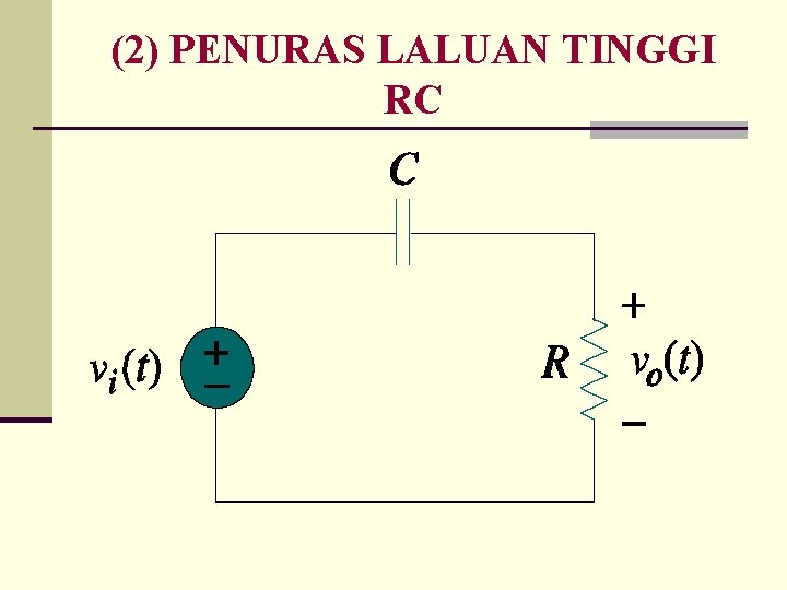 (2) PENURAS LALUAN TINGGI RC 