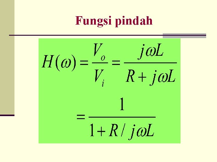 Fungsi pindah 