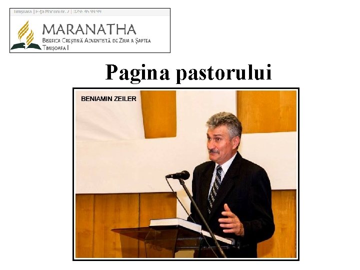 Pagina pastorului 