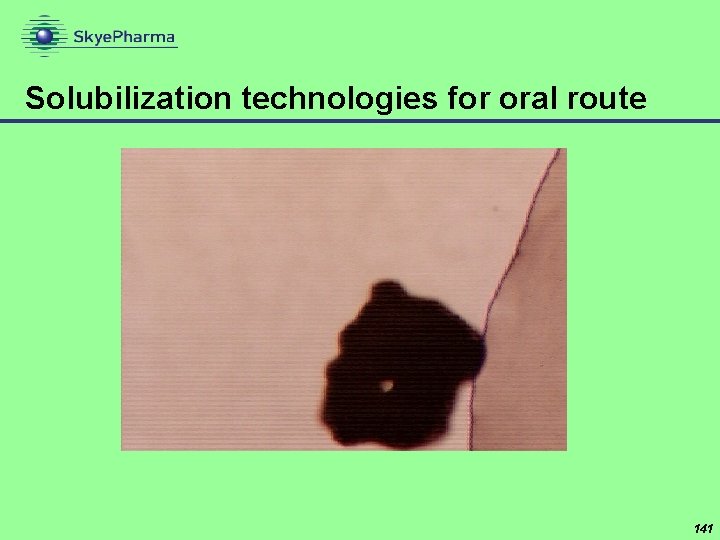 Solubilization technologies for oral route 141 