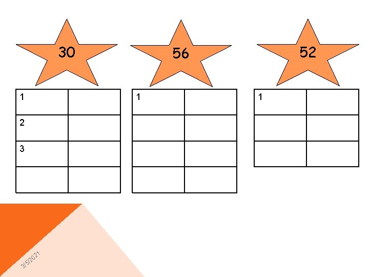 30 1 2 3 1 02 2 5/ 3/ 52 56 1 1 